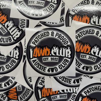 i4wd.club Patched & Proud Members Sticker