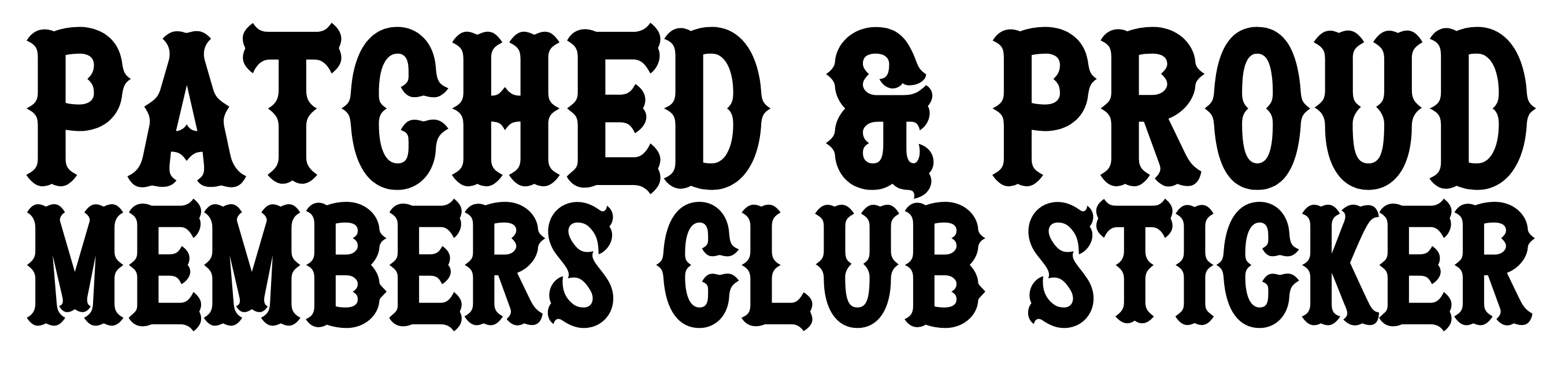 i4wd.club Patched & Proud Members Patch
