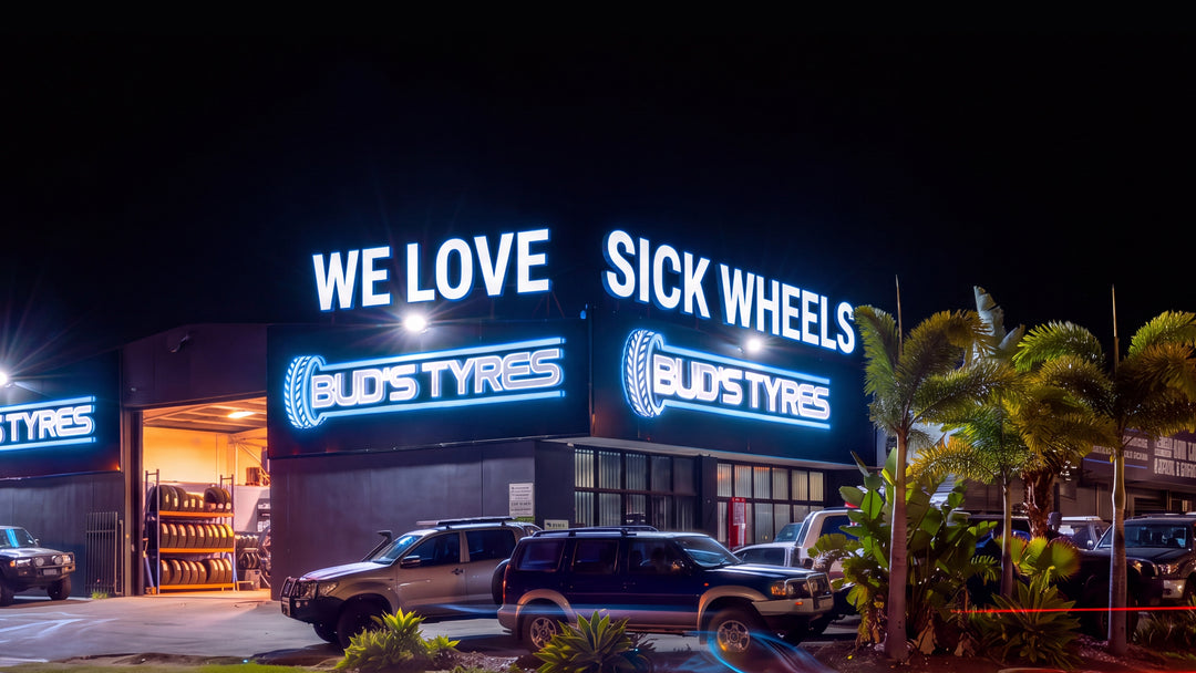 Win 5 wheels & 5 tyres of your choice from Bud's Tyres, drawn every second Friday