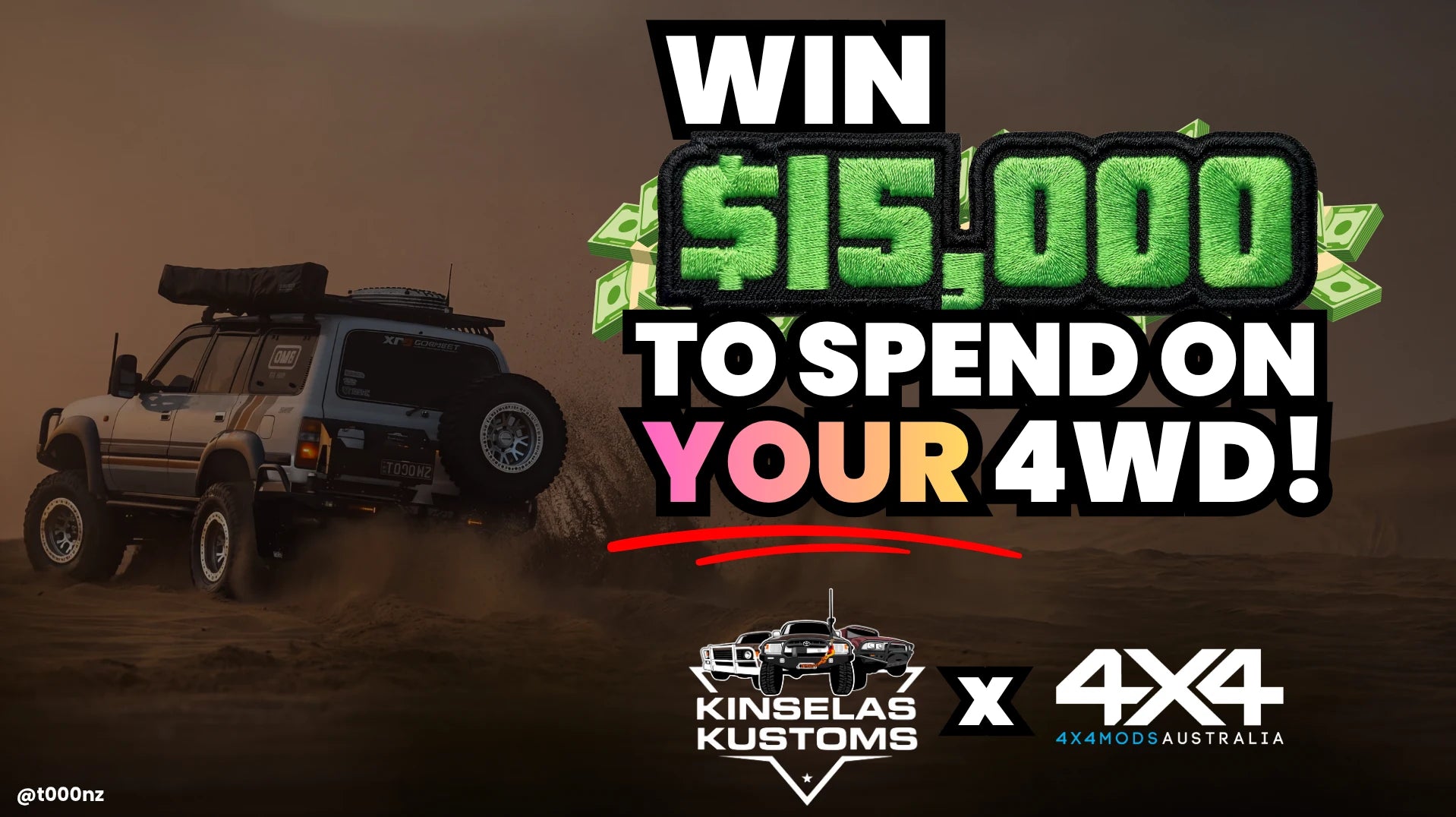 Win $15,000 to spend on your 4WD