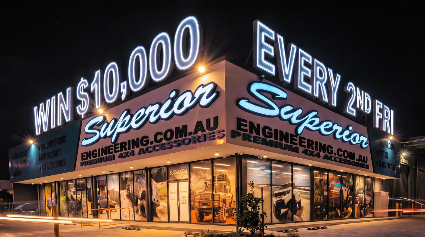 Win $10,000 to spend at Superior Engineering, drawn every second Friday